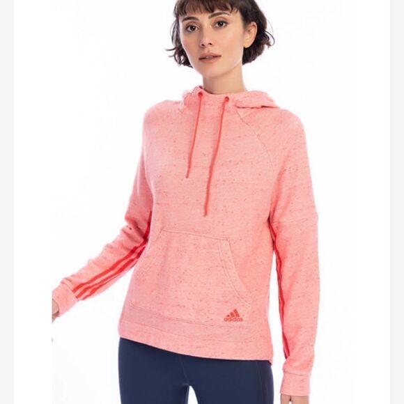 NWT Adidas S2S Pullover Hoodie Women’s Size SMALL Pink - Picture 1 of 6